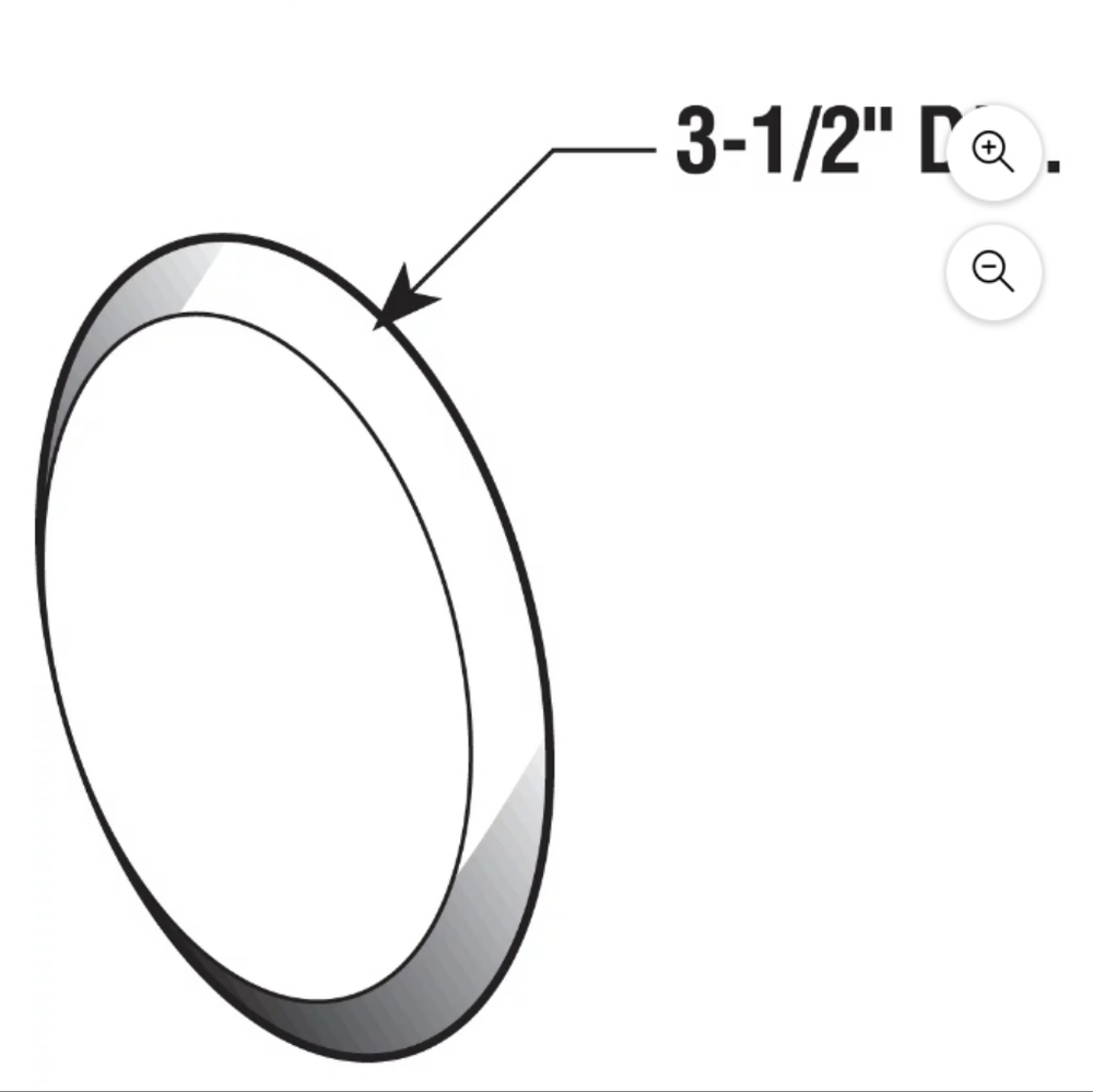 PRIME-LINE  door knob 3-1/4 in. W X 3-1/4 in. L Vinyl White Wall Protect…